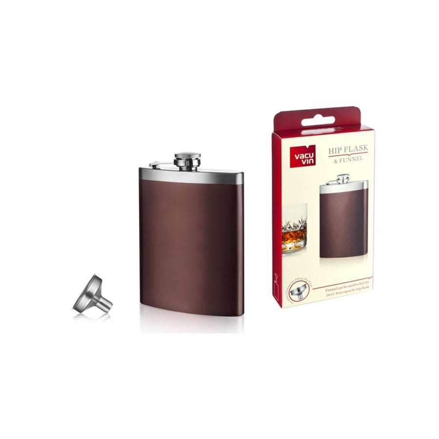 HIP FLASK & FUNNEL - ASSORTED - VACU VIN # 7863560