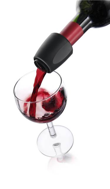 WINE SERVER BLACK J-HOOK B - VACU VIN #1854460