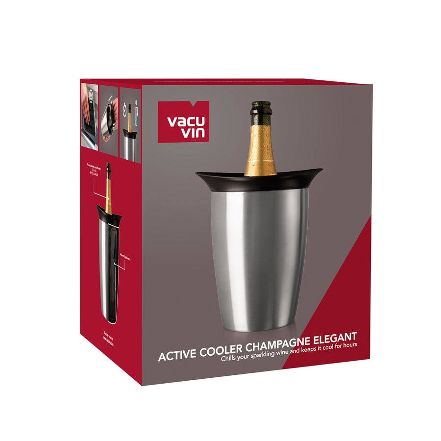 ACTIVE COOLER CHAMPAGNE ELEGANT - STAINLESS STEEL - VACU VIN # 3647360