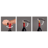 DOUBLE HINGED CORKSCREW - BLACK - VACU VIN # 6851460