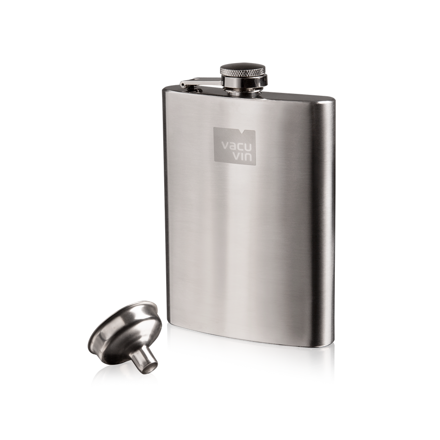 HIP FLASK & FUNNEL - STAINLESS STEEL - VACU VIN #7863360