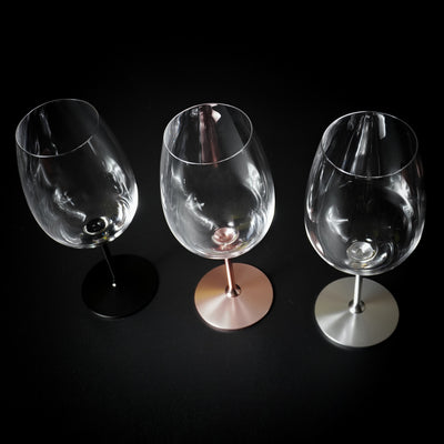 CRYSTAL SPINNING GLASS BORDEAUX (ROSE GOLD)