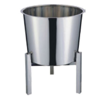 STAINLESS STEEL DOUBLE SOUP BUCKET RACK - SILVER - KITCHENWARE # 001107