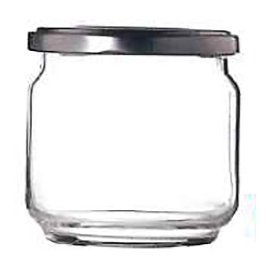 400ML VINTAGE CONTAINER W/METAL LID - LIBBEY # 1027