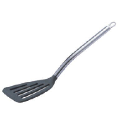 Matfer Bourgeat Exoglass Pelton Slotted Spatula, Gray