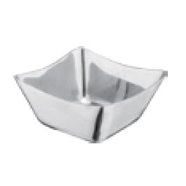 TILT STYLE SQAURE STAINLESS STEEL FOOD BOWL - SILVER - KITCHENWARE # 192123