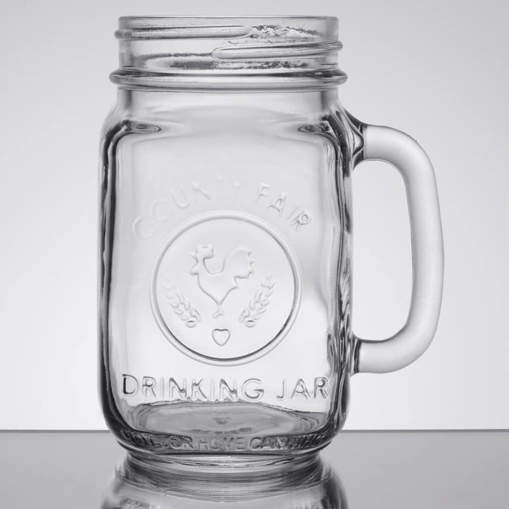 Libbey County Fair Glass Drinking Jars 454ml (Pack of 12) - FK178