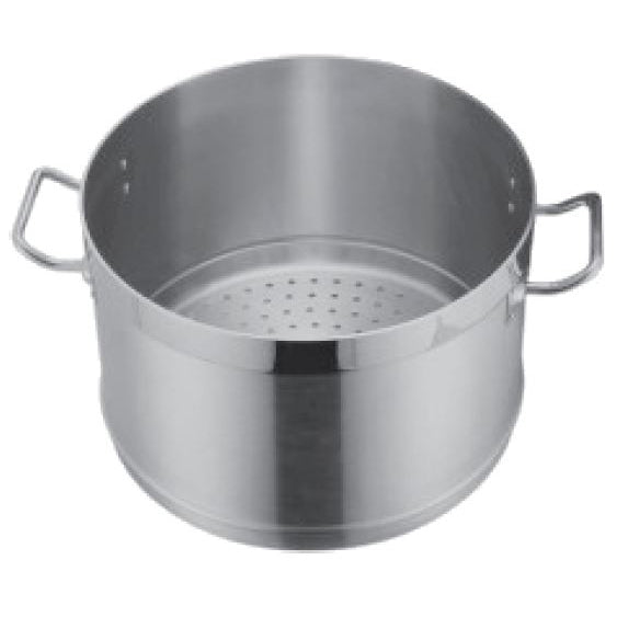 STAINLESS STEEL PUNCHED STEAMER POT - SILVER - KITCHENWARE # 234101