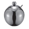 STAINLESS STEEL BALL SHAPED SUGAR BOWL - SILVER - KITCHENWARE # 267124