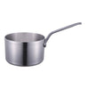 TALL BODY THREE LAYER STEEL HAMMERED SAUCE POT - SILVER - KITCHENWARE # 323102