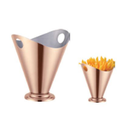 V - SHAPED (GOLD - PLATING) STAINLESSSTEELCHIPSTUBEWITHPINS - PLATING) STAINLESSSTEELCHIPSTUBEWITHPINS - COPPER - KITCHENWARE # 346125