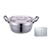 THREE - LAYER STEEL HAMMERED CONDITIONING POT - SILVER - KITCHENWARE # 379102