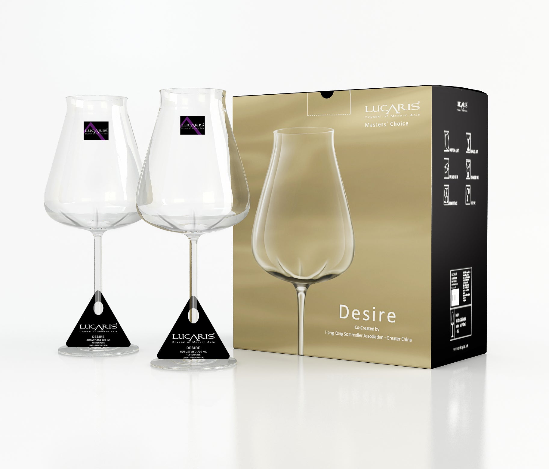 Desire Robust Red Wine Glasses - Set of 2 (700 mL / 24 fl. oz.)