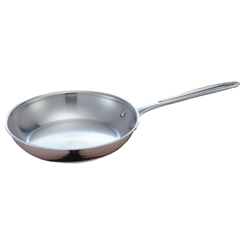 THREE - LAYER COPPER FRYING PAN WITH SINGLE HANDLE - COPPER - KITCHENWARE # 442101