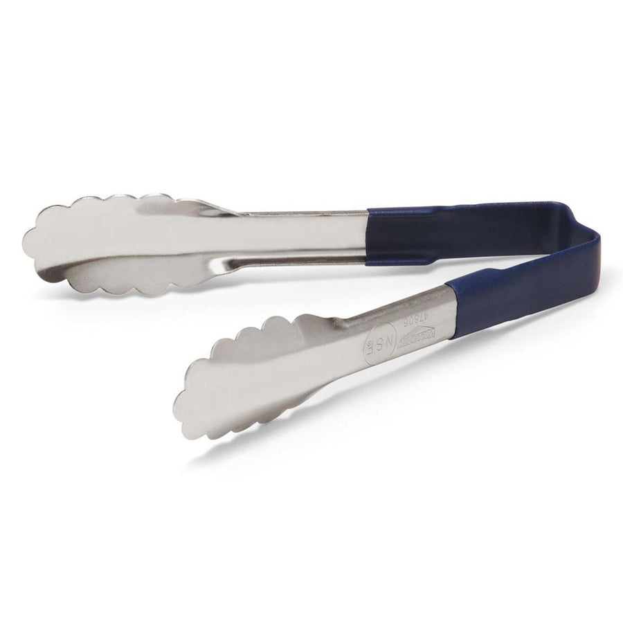 ONE PIECE COLOR CODED KOOL TOUCH HANDLE UTILITY TONG - BLUE - VOLLRATH # 4780630