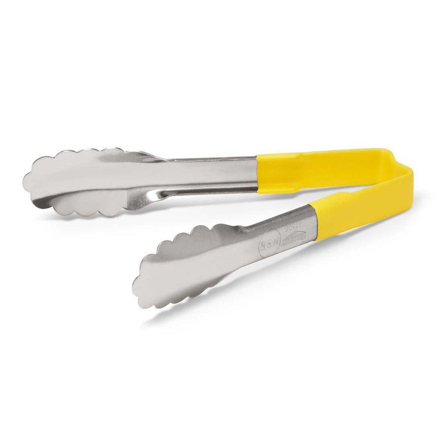 ONE PIECE COLOR CODED KOOL TOUCH HANDLE UTILITY TONG - YELLOW - VOLLRATH # 4780650