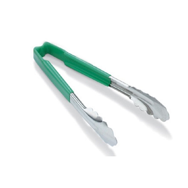 ONE PIECE COLOR CODED KOOL TOUCH HANDLE UTILITY TONG - GREEN - VOLLRATH # 4780970