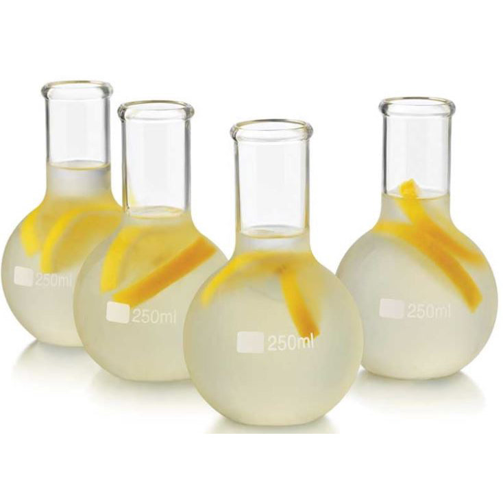 4 - PC 250ML BALL FLASK SET - LIBBEY # 56811S4