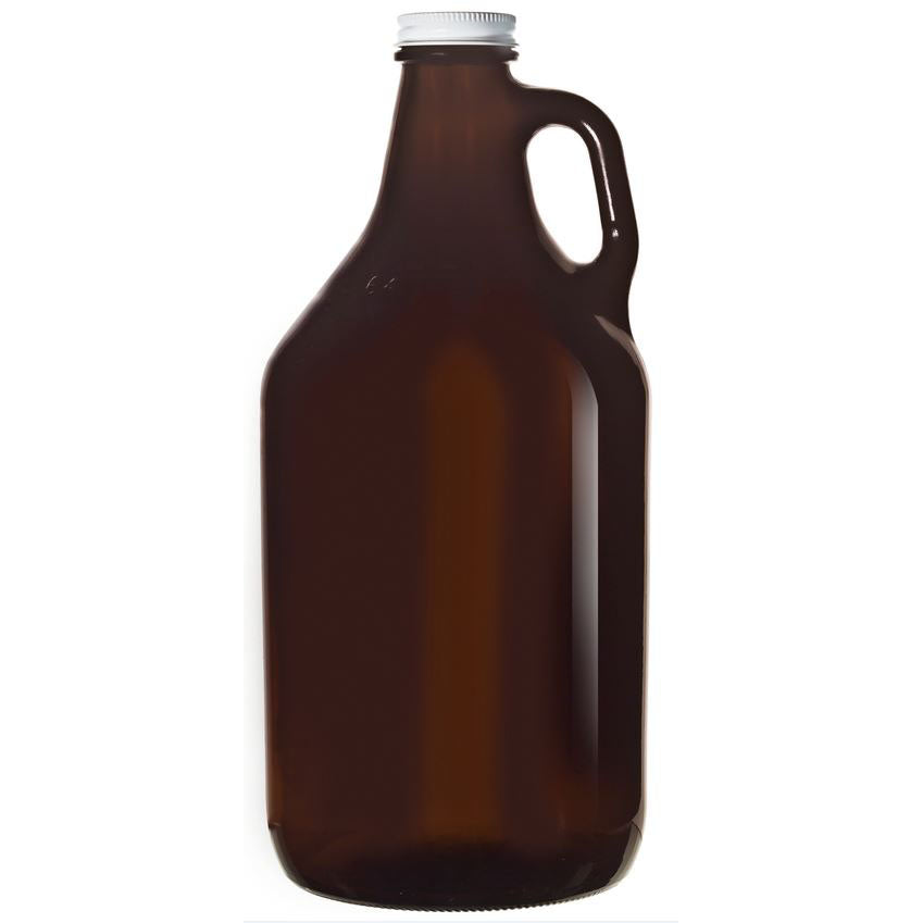 64 OZ AMBER GROWLER WITH LID - LIBBEY # 70217