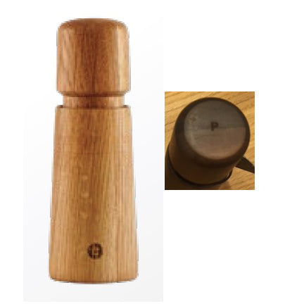 CERAMIC GRINDER PEPPER (OAK) - BROWN - CRUSHGRIND # 70251-2002