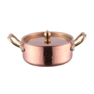 THREE - LAYER COPPER MINI SAUCE POT WITH DOUBLE LUGS - COPPER - KITCHENWARE # 714102