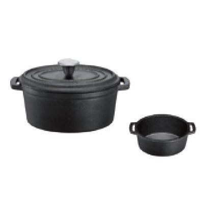 CAST IRON MINI OVAL PAN - BLACK - KITCHENWARE # 721107