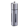 SQUARE STAINLESS STEEL VERTICAL WINDOW PEPPER MILL - SILVER - KITCHENWARE # 822194