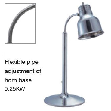 SINGLE HEAD STAINLESS STEEL ELECTRIC INSULATION LAMP - SILVER - KITCHENWARE # 853121