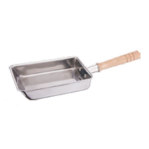 THREE - LAYER STEEL HAMMERED TAMAGOYAKI PAN - SILVER - KITCHENWARE # 881102