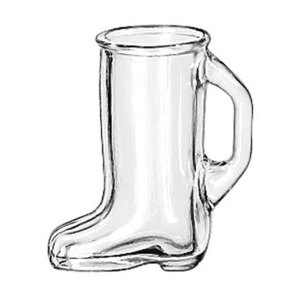 1.1/2 OZ BOOT SHOT PLAIN - LIBBEY # 97038