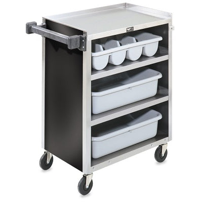 FOUR SHELF BUSSING CART - BLACK - VOLLRATH # 97180