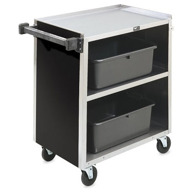 THREE SHELF BUSSING CART - BLACK - VOLLRATH # 97181