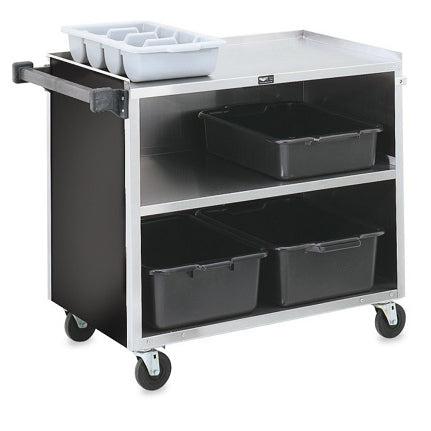 THREE SHELF BUSSING CART - BLACK - VOLLRATH # 97182