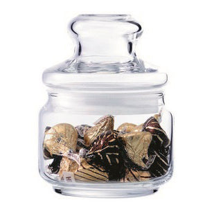 POP JAR W/GLASS LID 323ML - OCEAN # B2511