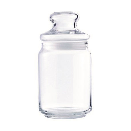 POP JAR W/GLASS LID 650ML - OCEAN # B2523