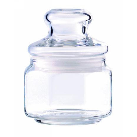 TULIP JAR W/GLASS LID 350ML - OCEAN # B3912