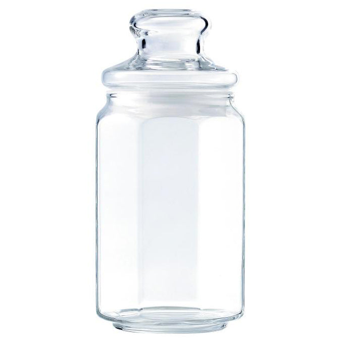 TULIP JAR W/GLASS LID 780ML - OCEAN #B3927