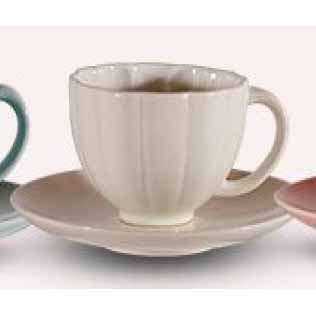 120ML PORCELAIN CUP+SAUCER - WHITE - HERO # HE-CS120PO-WH