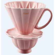 PORCELAIN FILTER CUP (2 - CUP) - PINK - HERO # HE-FC2PO-PK