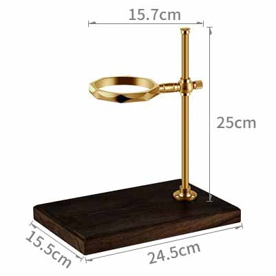 YELLOW COPPER STAND W/WOOD BASE (L) - COPPER - HERO # HE-STAND25-L