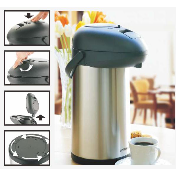 MSS THERMAL WATER JUG - STAINLESS STEEL - SUNNEX # MSS50DB