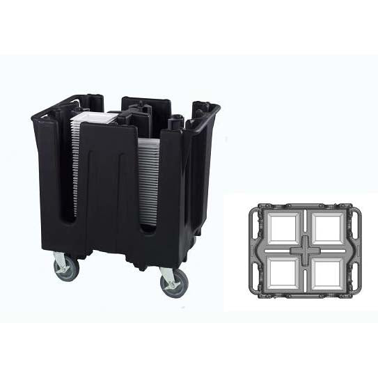 TRAEX ADJUSTABLE DISH CADDY SQUARE - BLACK - VOLLRATH # SAC-SQ1