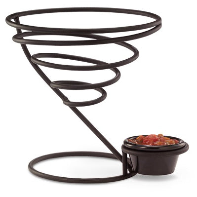 LARGE WIRE CONE WITH RAMEKIN HOLDER - BLACK - VOLLRATH # WC-6009-06