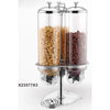 REVOLVING BASE THREE 4L CEREAL DISPENSER - STAINLESS STEEL - SUNNEX # X23577X3