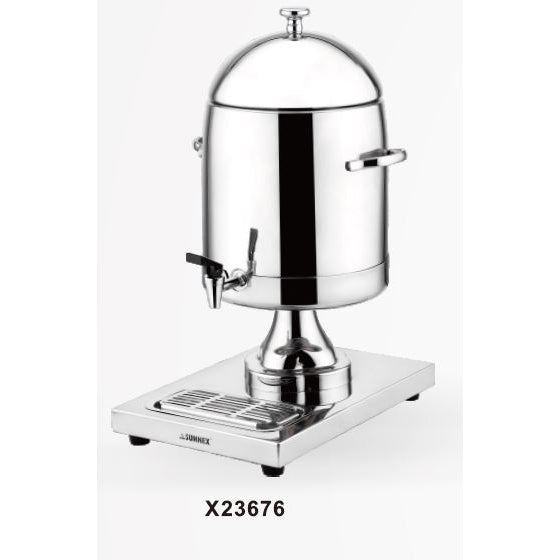 MILK URN 10.5L WITH ICE TUBE FOR COOLING - STAINLESS STEEL - SUNNEX # X23676