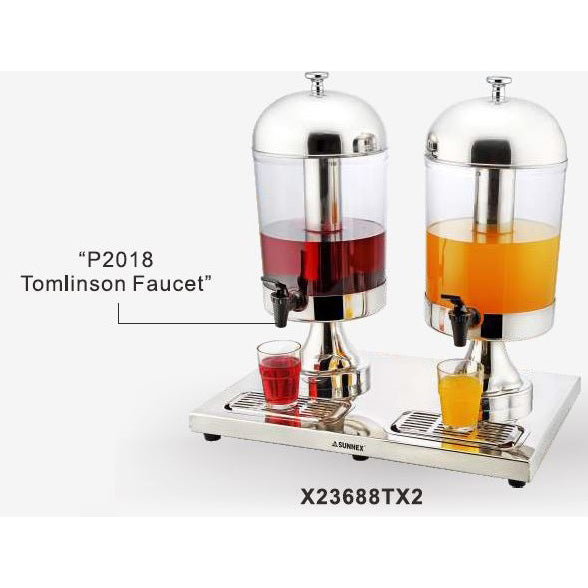 CLASSIC TWO 8L JUICE DISPENSER - STAINLESS STEEL - SUNNEX # X23688TX2