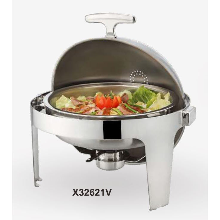 ELITE ROUND 6.8L BUFFET STOVE WITH TITANIUM HANDLE - STAINLESS STEEL - SUNNEX # X32621UV