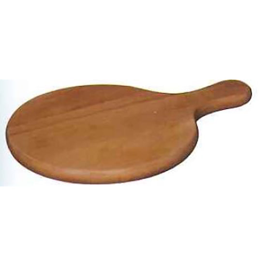 OAK ROUND CHOPPING BOARD (W/HANDLE) - BROWN - WOODWARE # YG30020020