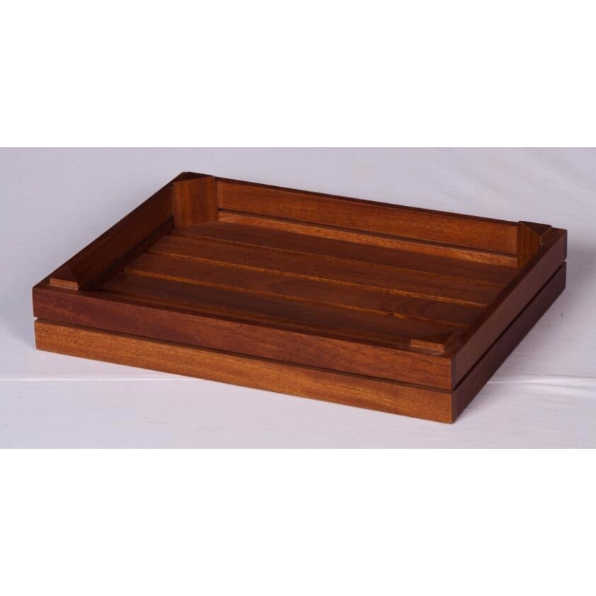 SAPELE SQUARE FRUIT BOX - BROWN - WOODWARE # YG30030050