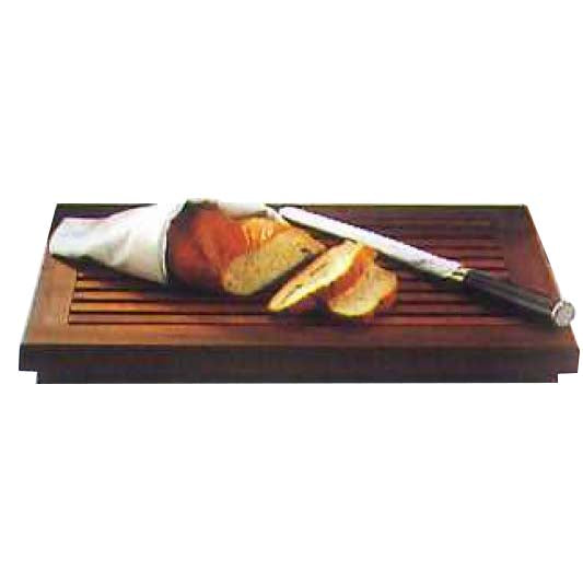 SAPELE RECTANGULAR BREAD CHOPPING BOARD - BROWN - WOODWARE # YG48032043